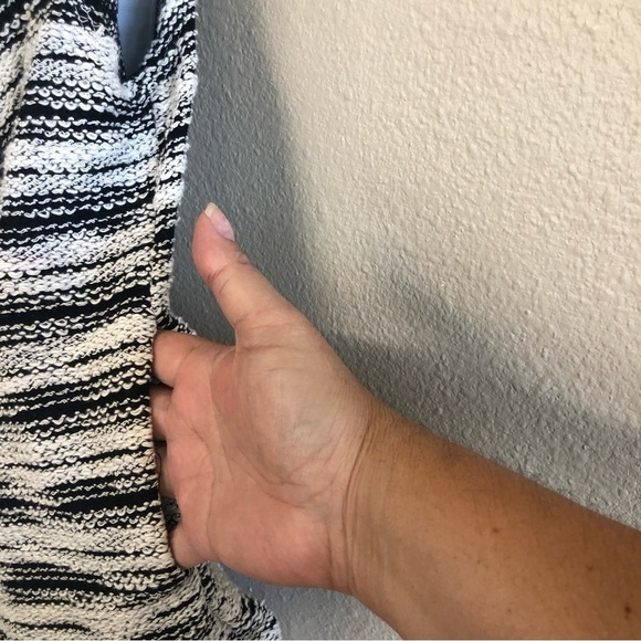 Anthropologie Dolan Mimeo Draped Tweed Knit Sleeveless Open Cardigan Sweater XS - Picture 4 of 12